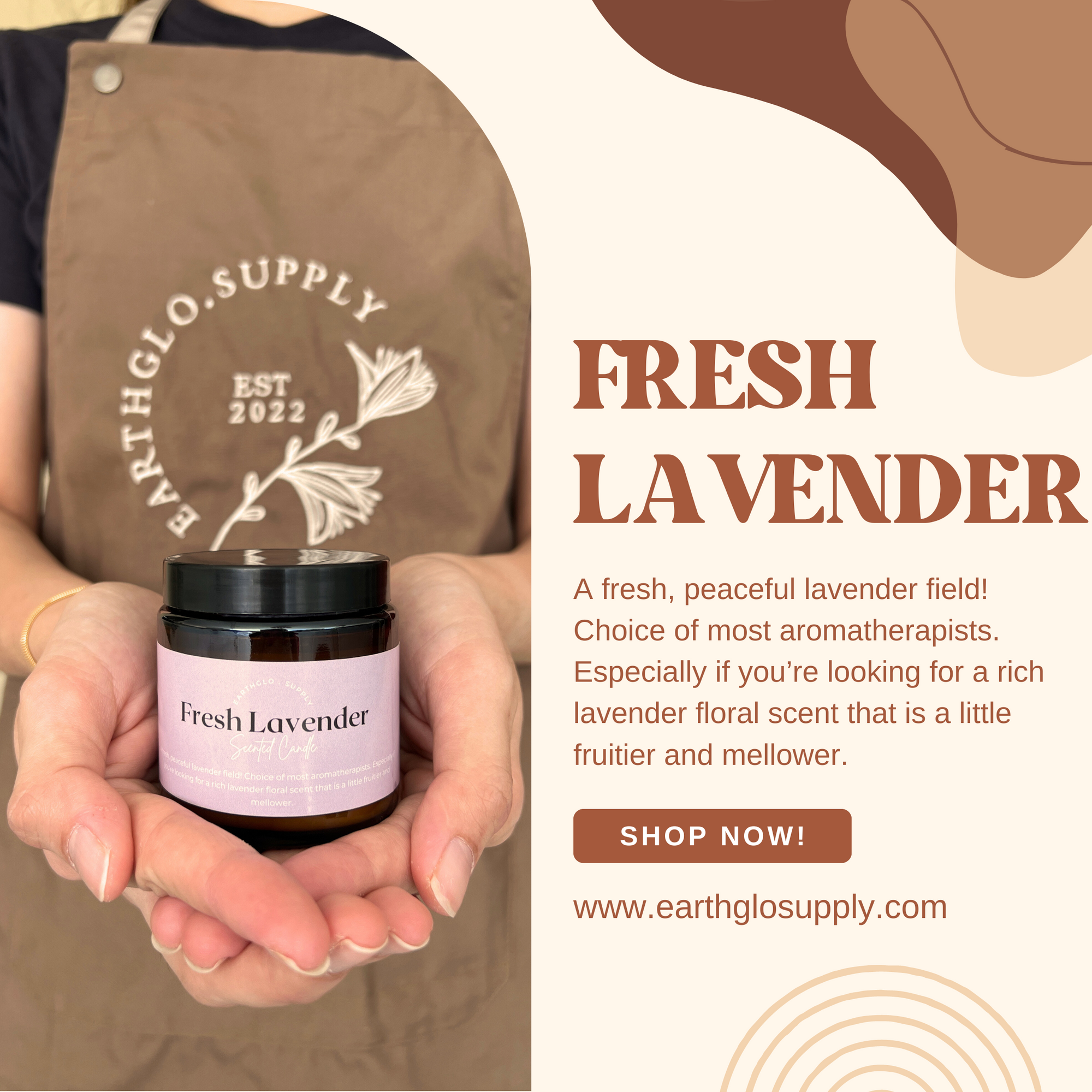 LT X EarthGlo Lavender Candle 120ML
