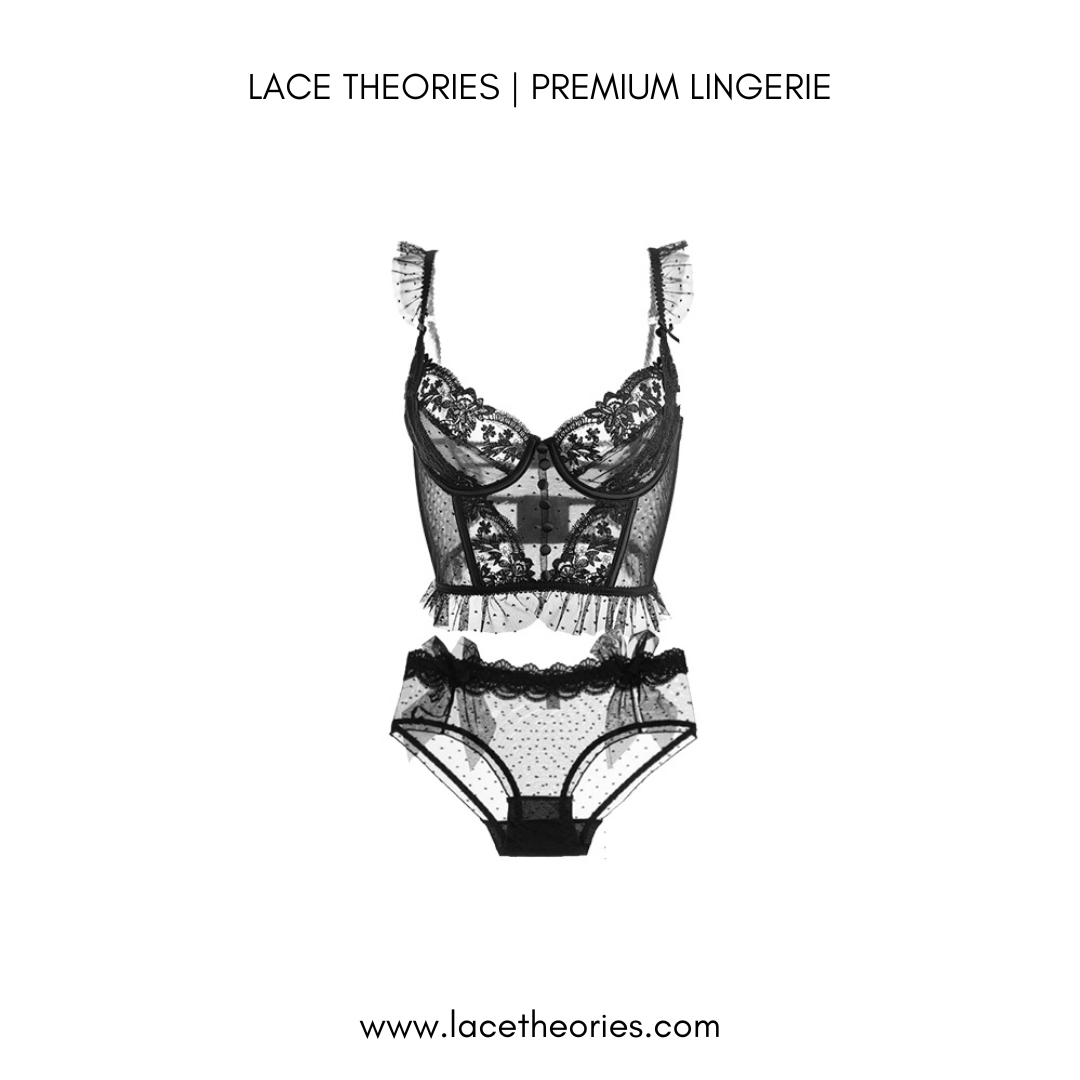 Aphrodite Baby Doll Set In Black