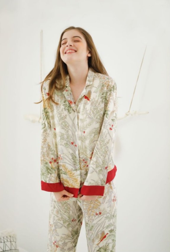 Alexa Premium PJ Set (Long) - Lace Theories