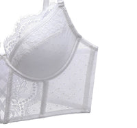 Allie Lace Up Corset Set (White) - Lace Theories