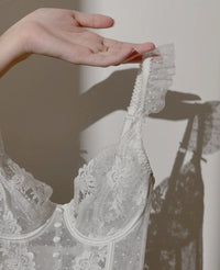 Aphrodite Baby Doll Set (White) - Lace Theories