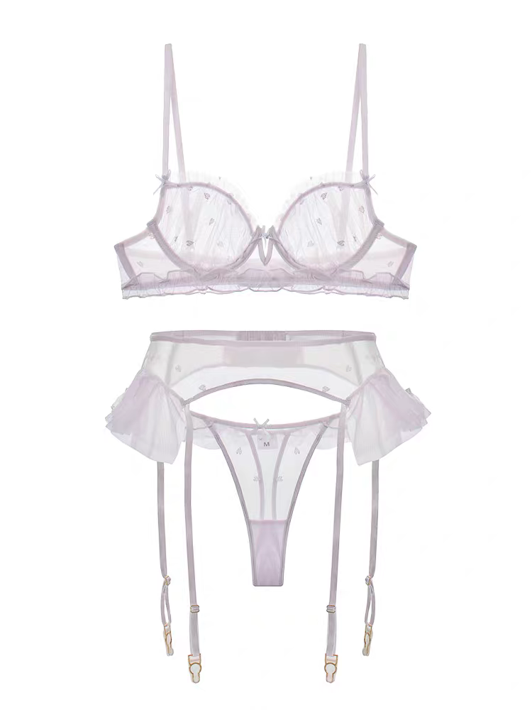 Cassie Sexy Bra Set In Lilac