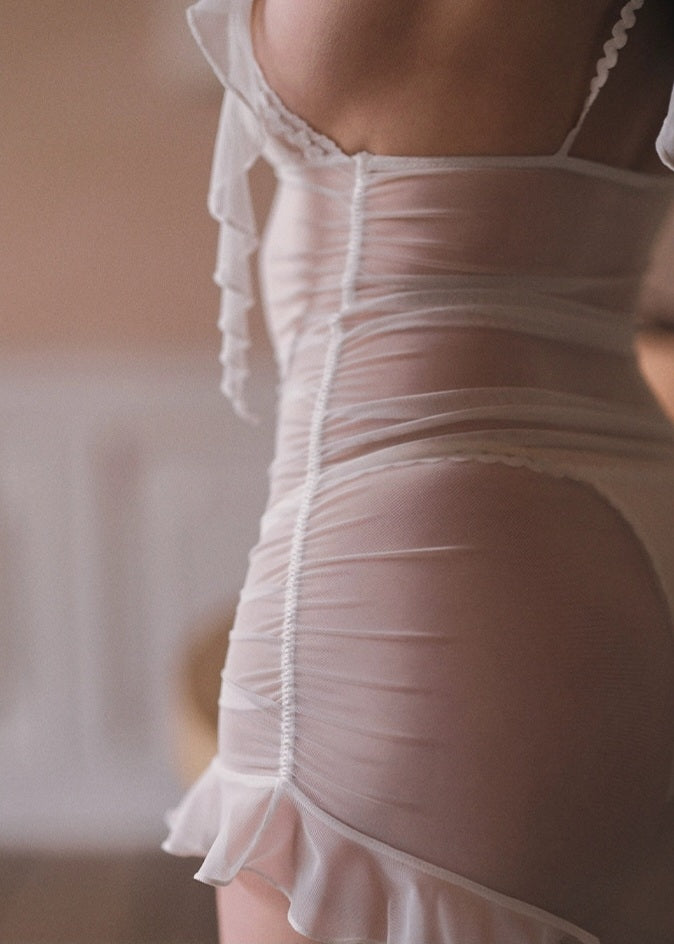 Pesha Premium Lilngerie In White