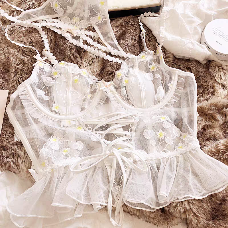 Elias Babydoll Corset In White