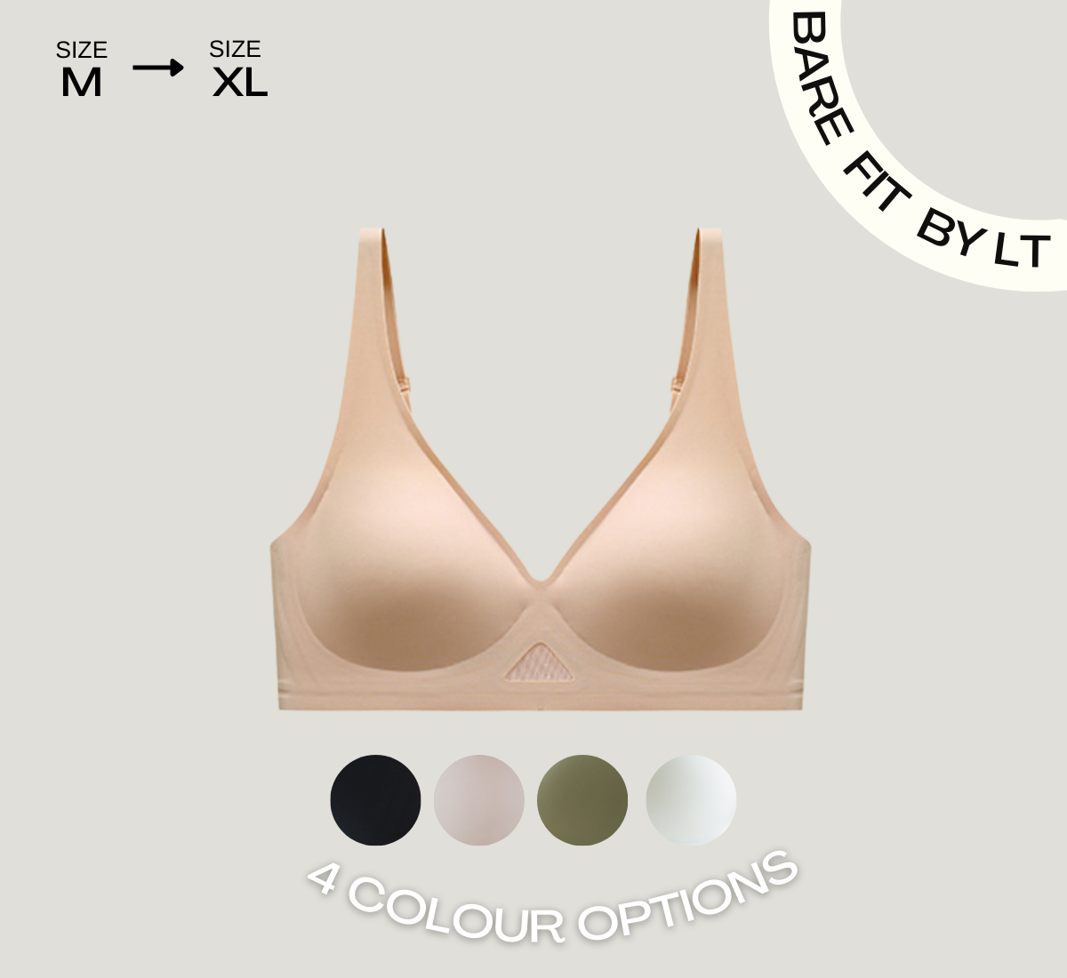 BARE FIT SEAMLESS BRA (BABY PINK)