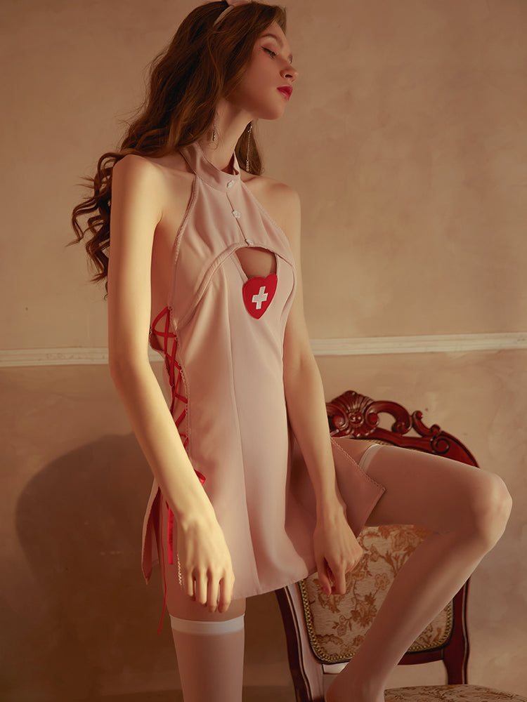 Ava Premium Nurse Cosplay Set (Pink)