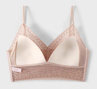 Amber Unlined Modal Bralette (Baby Pink) - Lace Theories