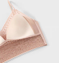 Amber Unlined Modal Bralette (Baby Pink) - Lace Theories