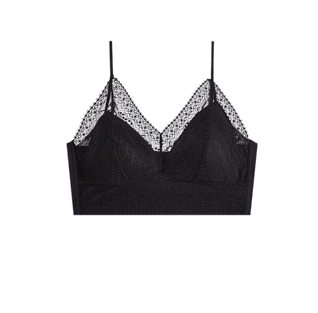 Amber Unlined Modal Bralette (Classic Black) - Lace Theories
