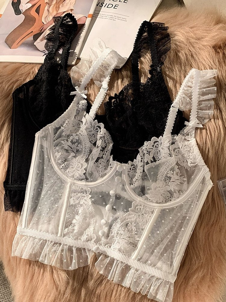 Aphrodite Baby Doll Set (Black) - Lace Theories