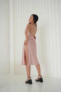 Clio Premium Satin Nightwear (Rose Pink) - Lace Theories