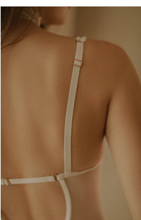 Natalie Premium Bodysuit (White) - Lace Theories